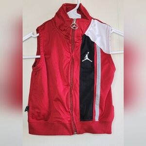 Infant/Toddler Air Jordan Zip Up Track Vest, Size 18 months.
